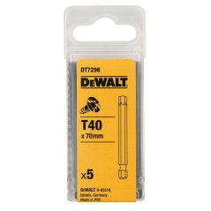 Šroubovací bit DeWALT DT7296 Torx T 40 x 70 mm, 5 ks