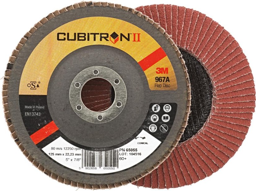 Lamelový kotouč 3M Cubitron II 967A 65055 zrno 60+ - kónický