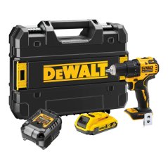 Vrtací šroubovák DEWALT DCD708D1T 18V XR - 1xAku 2,0Ah, nabíječka, kufr