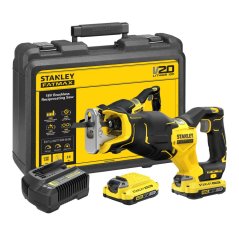 Mečová pila Stanley SFMCS310D2K V20 18V - 2xAku 2,0Ah, nabíječka, kufr