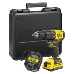 Aku příklepová vrtačka Stanley SFMCD715D1K V20 18V - 1xAku 2,0Ah, nabíječka, kufr