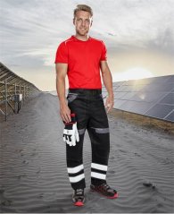 Kalhoty ARDON®COOL TREND s reflex. pruhy černé
