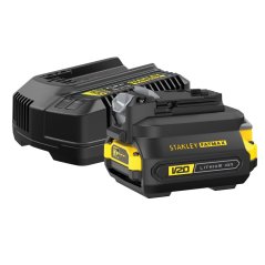 Startovací sada Stanley SFMCB121D1 V20 18V - adaptér, baterie 2,0, nabíječka