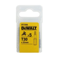 Šroubovací bit DeWALT DT7258 Torx T 30 x 25 mm, 5 ks