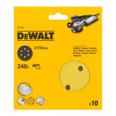 Brusný kotouč Dewalt DT3127 na suchý zip K240, 150 mm, 10 ks
