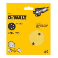 Brusný kotouč Dewalt DT3128 na suchý zip K320, 150 mm, 10 ks
