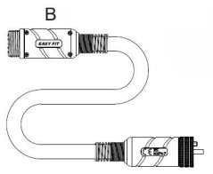 Kabel koax. prodlužovací 6,0 m SV-105, SV-125 6 PIN