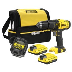 Aku příklepová vrtačka Stanley SFMCD711C2S V20 18V - 2xAku 1,5Ah , nabíječka, brašna