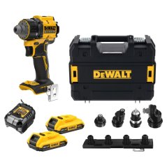 Vícehlavová vrtačka Dewalt DCD803D2T 18V XR - 2xAku 2,0Ah, nabíječka, kufr TSTAK