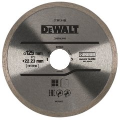 Diamantový kotouč Dewalt DT3713 se spojitým obvodem pro suché řezání, 125 mm