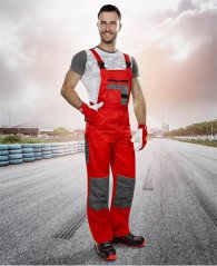 Kalhoty s laclem ARDON®2STRONG červeno-šedé