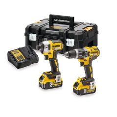 Sada nářadí DEWALT DCK266P2T 18V XR - vrtačka, rázový utahovák, 3xAku, nabíječka, kufr TSTAK