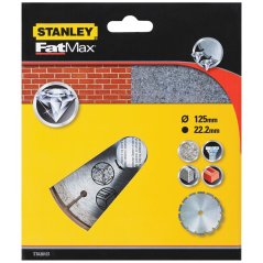 Diamantový kotouč Stanley STA38107 segmentový na beton/cihly O 125 x 22,2 mm