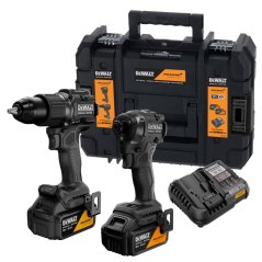 Sada nářadí Dewalt DCK2222MP2T - vrtačka, utahovák, 2x aku, nabíječka, kufr