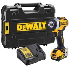 Rázový utahovák DEWALT DCF901P1 1/2" 12V - 1xAku 5,0Ah, nabíječka, kufr