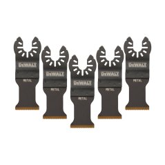 5-dílná sada pilových listů Dewalt DT20727 titanové pro řezání kovu - 30x43mm