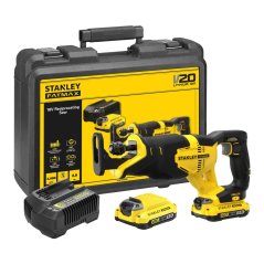 Mečová pila Stanley SFMCS300D2K V20 18V - 2xAku 2,0 , nabíječka, kufr