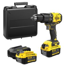 Aku příklepová vrtačka Stanley SFMCD715M2K V20 18V - 2xAku 4,0Ah, nabíječka, kufr