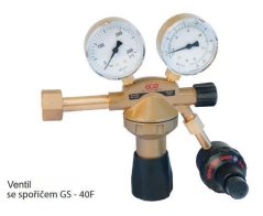 Spořič plynu GS-40F na ventil s manometry