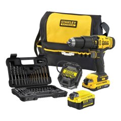 Aku příklepová vrtačka Stanley SFMCD711DMA 1 x 2.0Ah/1 x 4.0Ah, kitbox