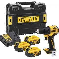 Vrtací šroubovák DEWALT DCD708P3T 18V XR - 2xAku 5,0Ah, nabíječka, kufr