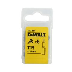 Šroubovací bit DeWALT DT7254 Torx T 15 x 25 mm, 5 ks