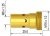 Mezikus M8 25,0 mm kr MB401D PARKER mosaz PB5001
