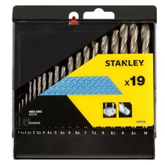 Vrtáky do kovu Stanley STA56058 HSS-CNC - sada 1-10 mm 19ks