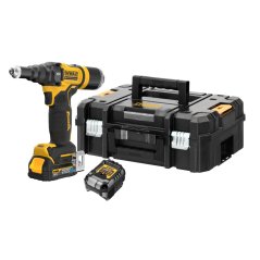 Nýtovačka DEWALT DCF403E1GT 18V XR 4,8mm - 1xAku, nabíječka, kufr TSTAK