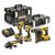 Sada nářadí DEWALT DCK422P3 18V XR - kladivo, vrtačka, utahovák, bruska, 3xAku, nabíječka, 2xkufr