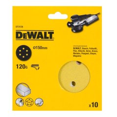 Brusný kotouč Dewalt DT3125 na suchý zip K120, 150 mm, 10 ks