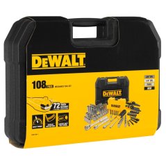 108-dílná Gola sada s ráčnou 1/4" a 3/8" Dewalt DWMT73801-1