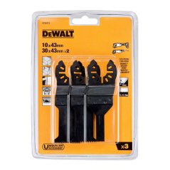 3-dílná sada oscilačních listů Dewalt DT20713 pro řezání dřeva, dřeva s hřebíky a sádrokartonu a PVC, 3 ks