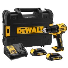 Příklepová vrtačka DEWALT DCD709S2T 18V XR - 2xAku 1,5Ah, nabíječka, kufr