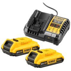 Nabíječka Dewalt DCB1104D2 18V + baterie 2x 2,0 Ah