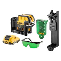 Křížový laser Dewalt DCE0822D1G s olovnicí se zeleným paprskem 10,8V 1x2,0Ah, nabíječka