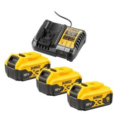 Nabíječka Dewalt DCB1104P3 + 3x baterie 18V 5,0Ah