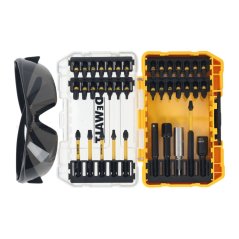 38-dílná sada bitů DeWalt DT70733T EXTREME IMPACT TORSION + ochranné brýle