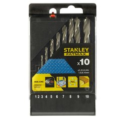 Vrtáky do kovu Stanley STA56123 se zúženou špičkou FATMAX - sada 10 ks