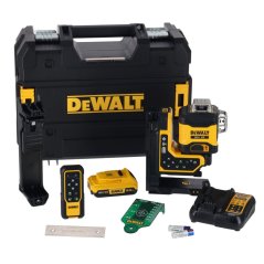 Laser DeWALT DCLE34035D1 18V XR 3x360 s dálkovým ovládáním, 2Ah aku, nabíječka, Tstak taška