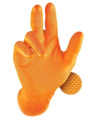 Jednorázové rukavice GRIPPAZ® 246 - oranžová