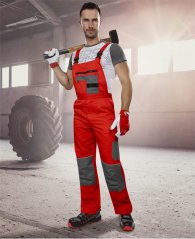 Kalhoty s laclem ARDON®2STRONG červeno-šedé