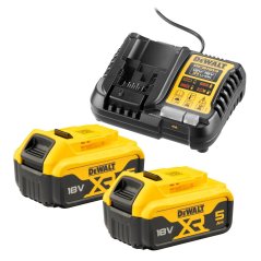 Nabíječka Dewalt DCB1104P2 + 2x baterie 5,0 Ah 18 V