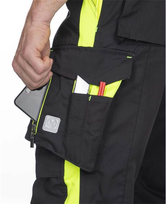 Kalhoty s laclem ARDON®NEON černo-žluté