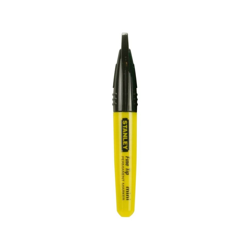 Permanentní černý mini-značkovač Stanley 1-47-324 - jemný hrot