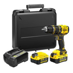 Aku příklepová vrtačka Stanley SFMCD721M2K V20 18V - 2xAku 4,0Ah , nabíječka, kufr