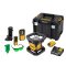 Rotační laser zelený 18V Dewalt DCE079D1G - 1xAku 2,0Ah, nabíječka, kufr