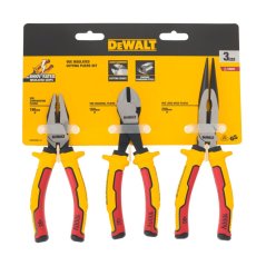 3-dílná sada izolovaných VDE kleští DeWALT DWHT82811-0