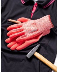 Máčené rukavice ARDON®NATURE TOUCH - s prodejní etiketou - melange růžová
