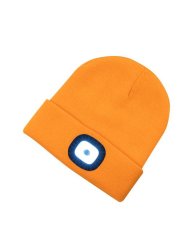 Zimní čepice ARDON®BOAST s LED svítilnou oranžová
